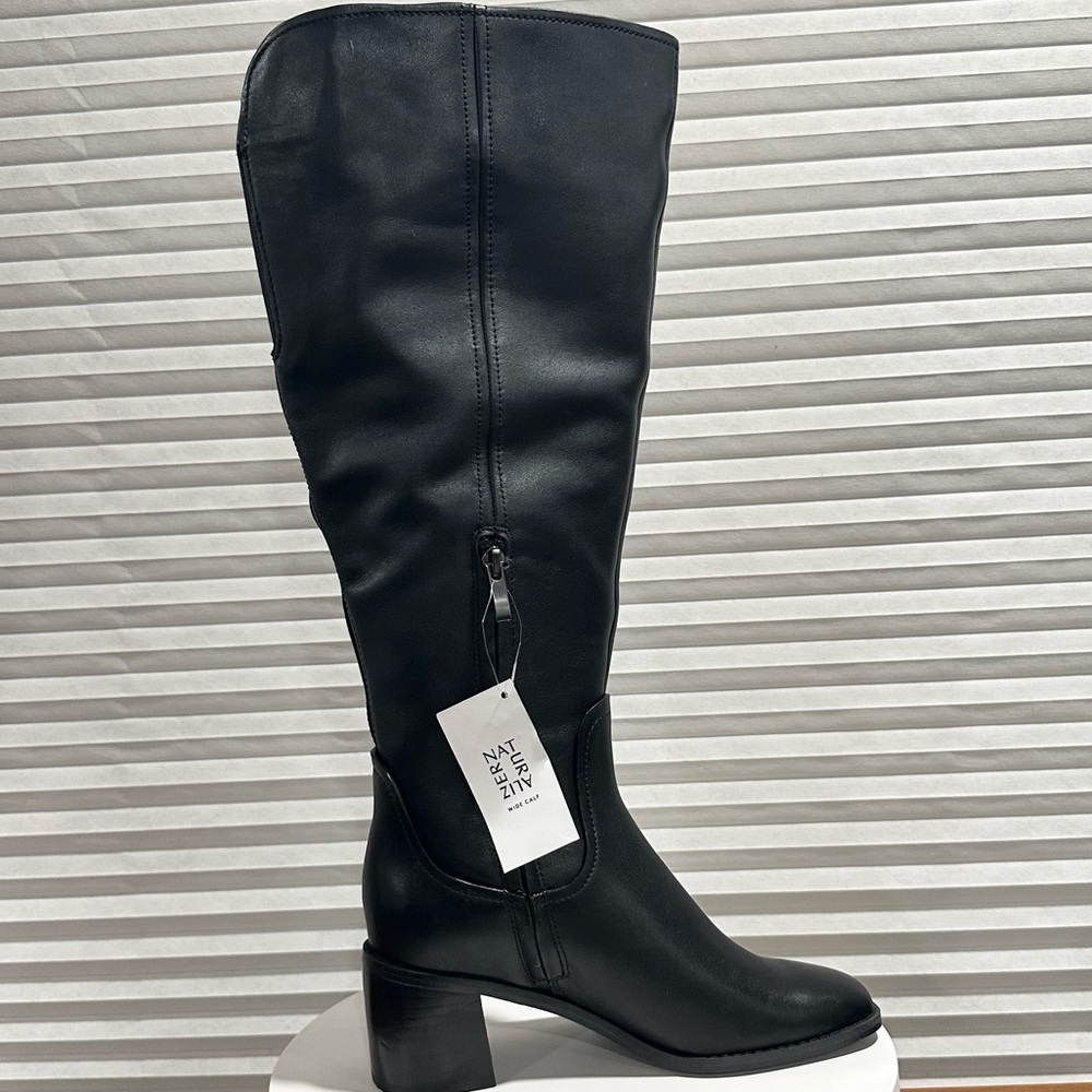 🌸 27 EDIT NATURALIZER🌸 Edda Knee High Wide Calf Black Boot Size: 6.5 - Picture 4 of 16